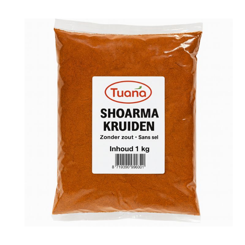 Shoarma Kruiden Zonder Zout - 1 kg